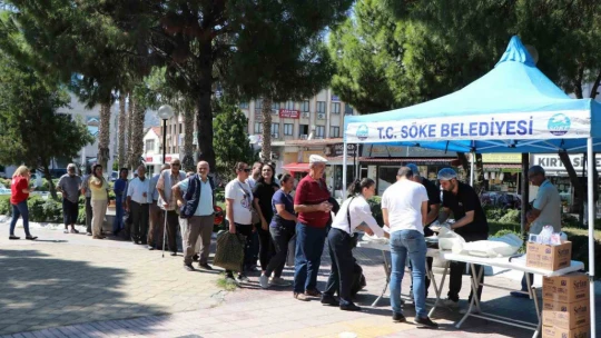 Söke'de Gaziler Günü'nde pilav hayrı