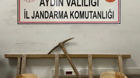 Söke'de kaçak kazı operasyonu