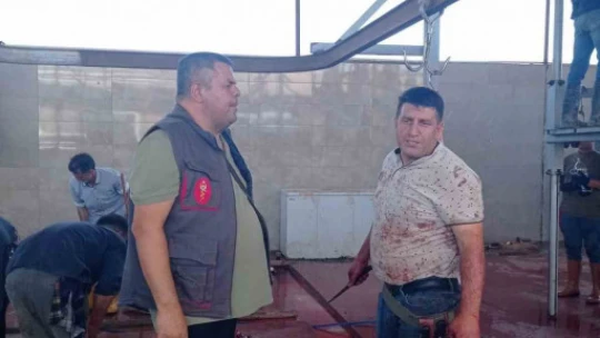 Söke'de kurban kesim yerleri denetlendi
