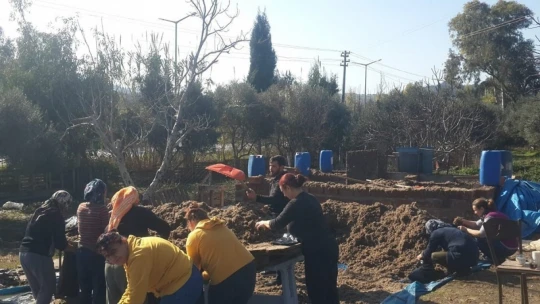 Söke'de kursiyerler sahaya indi