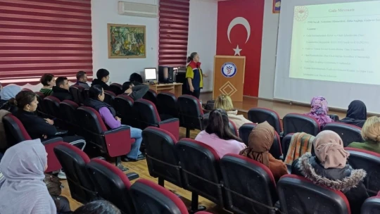Söke'de okul kantin ve yemekhane çalışanlarına hijyen eğitimi