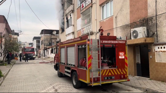 Söke'de yangın paniği