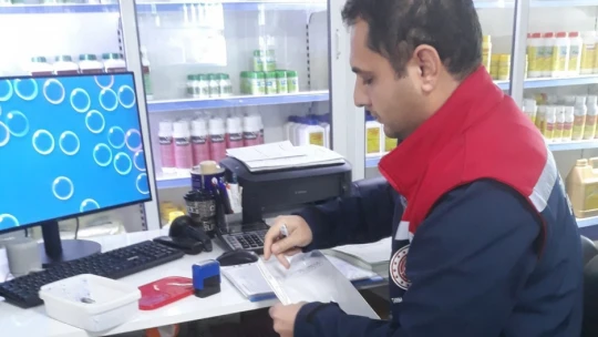 Söke'de zirai ilaç ve gübre bayileri denetlendi