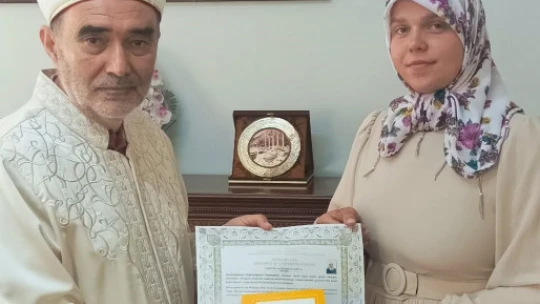 Söke İlçe Müftülüğü'nde ihtida töreni gerçekleştirildi