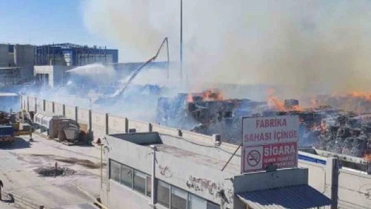 Söke Kipaş Kağıt Fabrikası'nda yangın