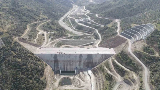 Söke Sarıçay Barajı'nda çalışmalar sürüyor
