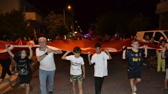 Sultanhisar'da 30 Ağustos kortej yürüyüşü