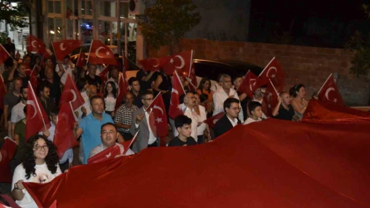 Sultanhisar'da 30 Ağustos kortej yürüyüşü