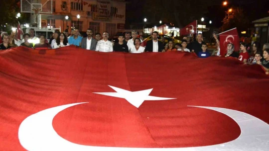 Sultanhisar'da 30 Ağustos kortej yürüyüşü