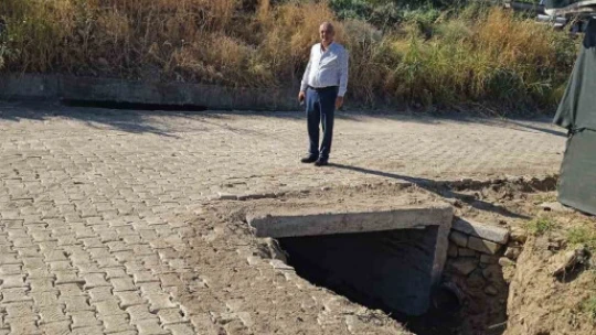 Sultanhisar'da yıllardır beklenen menfez köprü çalışması tamamlandı