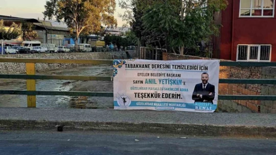 Tabakhane Deresi'ndeki temizlik çalışmaları mahalle halkını memnun etti