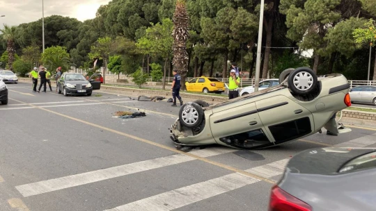 Takla atan araçtan fırlayan sürücü hayatını kaybetti