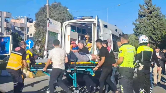 Takla atan otomobildeki 5 kişi yaralandı