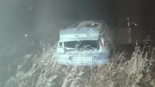 Takla atan otomobildeki genç hayatını kaybetti