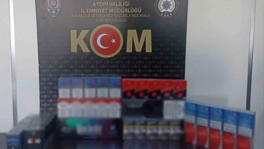 Taşıdığı koliden kaçak sigara çıktı