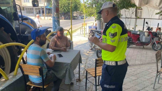Traktör sürücüleri bilgilendirildi
