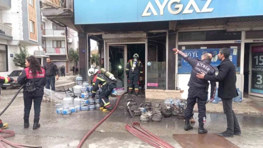 Tüpler bomba gibi patladı, ortalık savaş alanına döndü