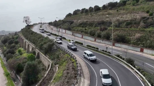 Üniversite hastanesi yolunda çalışma tamamlandı