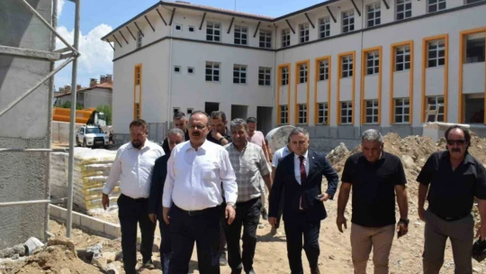 Vali Canbolat, Bozdoğan'daki yatırımları yerinde inceledi