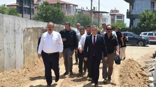 Vali Canbolat, Bozdoğan'daki yatırımları yerinde inceledi