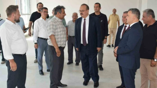 Vali Canbolat, Bozdoğan'daki yatırımları yerinde inceledi