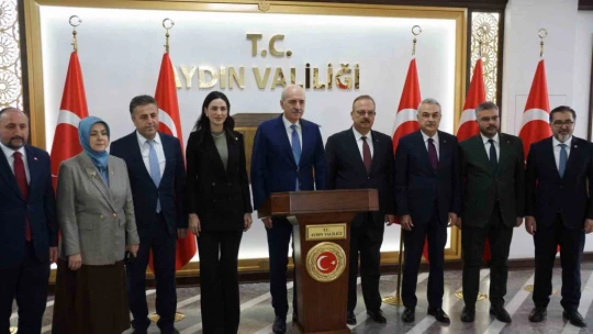 Vali Canbolat, TBMM Başkanı Kurtulmuş'u ağırladı