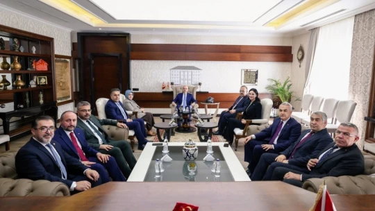 Vali Canbolat, TBMM Başkanı Kurtulmuş'u ağırladı