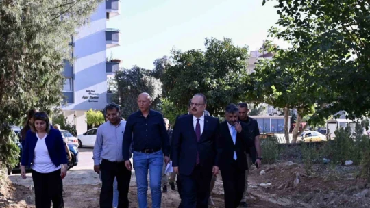 Vali Canbolat, yapımı devam eden huzurevinde incelemelerde bulundu