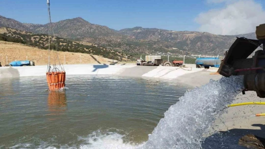 Vatandaşlar yangın için seferber oldular