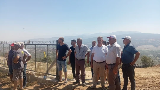 Vatandaşlar yangın için seferber oldular