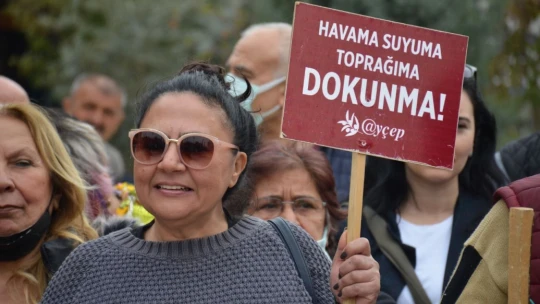 Nazilli'de 'zeytinime dokunma' protestosu