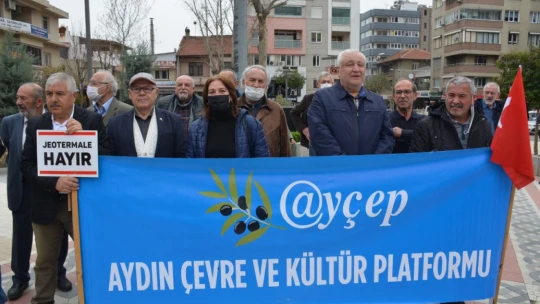Nazilli'de 'zeytinime dokunma' protestosu