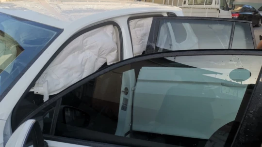 Sokak arasında korkutan kaza