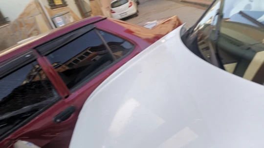 Sokak arasında korkutan kaza