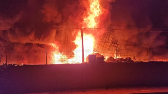Nazilli'de alevler yükseldi