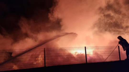 Nazilli'de alevler yükseldi