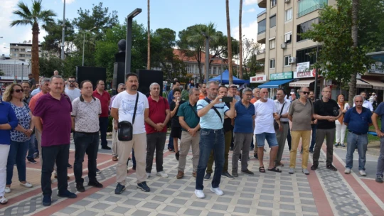 Nazilli'de öğretmene şiddet protesto edildi