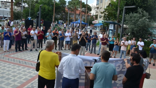 Nazilli'de öğretmene şiddet protesto edildi