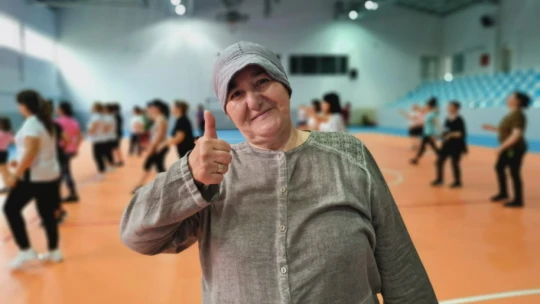 Nazilli'de kadınlar spor etkinliğinde buluştu