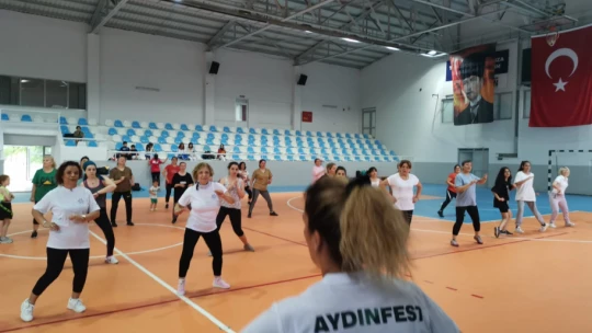 Nazilli'de kadınlar spor etkinliğinde buluştu