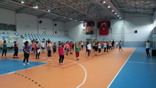Nazilli'de kadınlar spor etkinliğinde buluştu