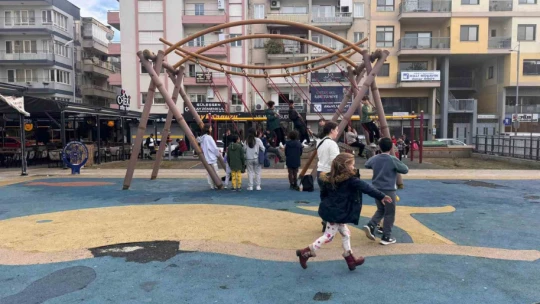 Yarıyıl tatilinde parklar doldu