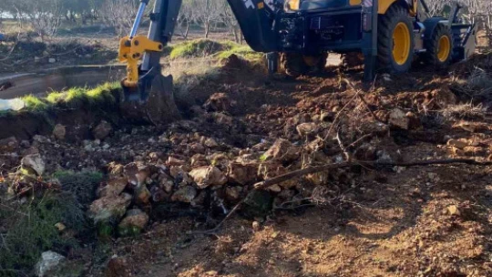 Yaykın Mahallesi'nde yol çalışmaları sürüyor
