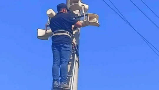 Yenipazar'da belediye anons sistemi yenilendi