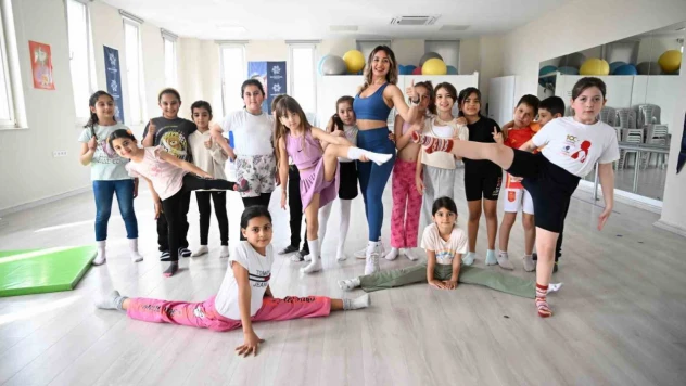 Aydın'da minikler jimnastikle büyüyor