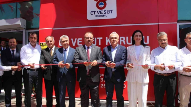 Aydın'ın ilk Et ve Süt Kurumu Mağazası İncirliova'da hizmete girdi