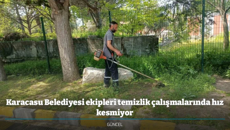 Karacasu Belediyesi ekipleri temizlik çalışmalarında hız kesmiyor