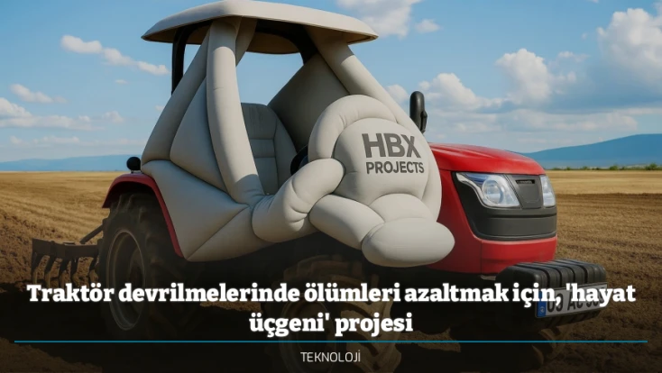 Traktör devrilmelerinde ölümleri azaltmak için, 'hayat üçgeni' projesi