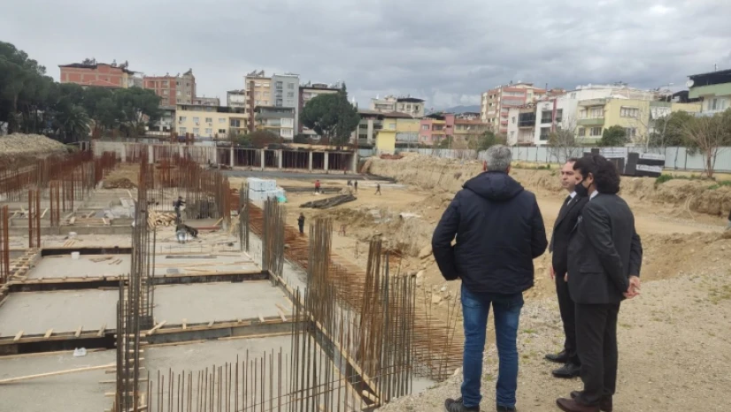 Açıkgöz'den sağlık tesisi inşaatında inceleme