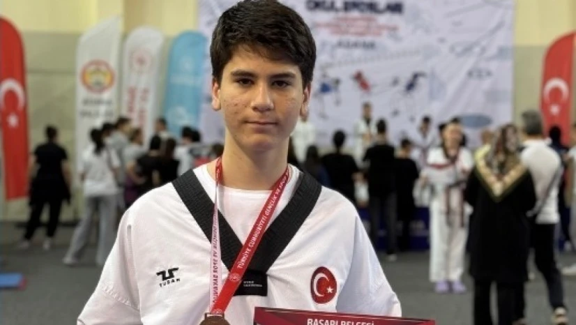 Aydınlı sporcudan Türkiye derecesi